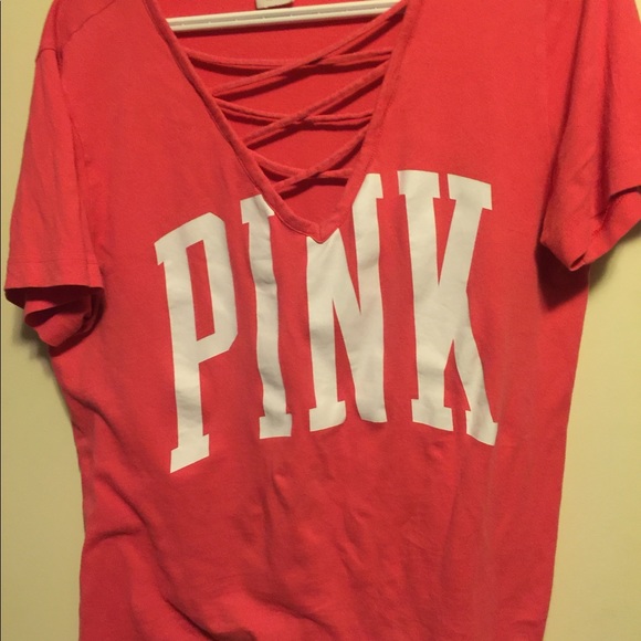 3/40 Pink CrissCross Short Sleeve - Picture 3 of 3